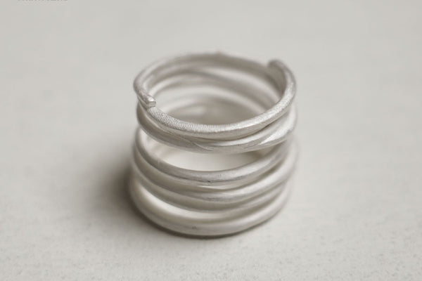 OLIO E ACETO sterling silver star rail width ring OA05F08